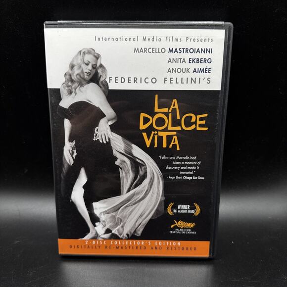 La Dolce Vita DVD 2004 2-Disc Set Collector's Edition Federico Fellini Ekberg - Picture 1 of 8